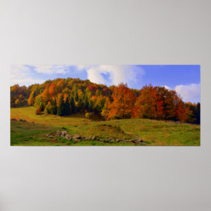 Colourful Autumn Landscape Poster