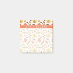 Colourful Autumn Leaf Fall Pattern Post-it Notes