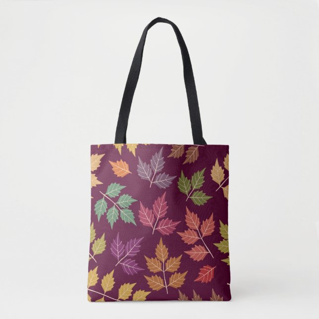 Colourful Autumn Leaf Tote Bag (Front)