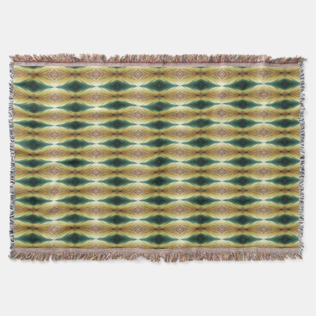 Colourful Autumn Leaves, Abstract  Throw Blanket (Front)