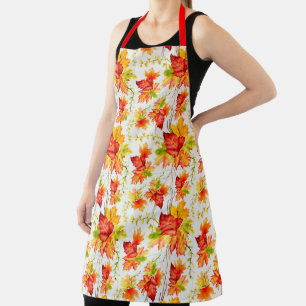 Colourful Autumn Leaves  Apron