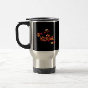 Colourful Autumn Leaves Basket It’s Fall Y’all Travel Mug