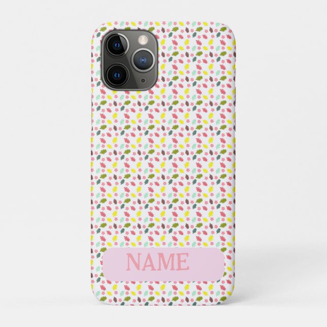 Colourful Autumn Leaves & Blossoms Case-Mate iPhone Case (Back)