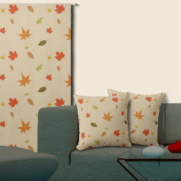 Colourful Autumn Leaves Cushion
