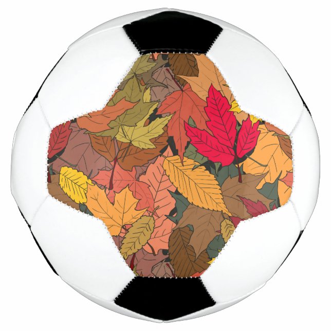 Colourful autumn leaves football (Front)