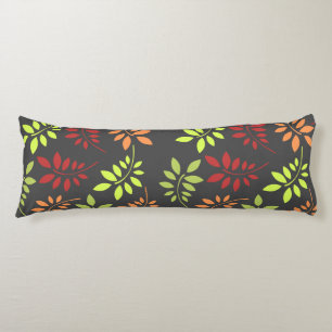 Colourful Autumn Leaves in Warm Tones Body Cushion