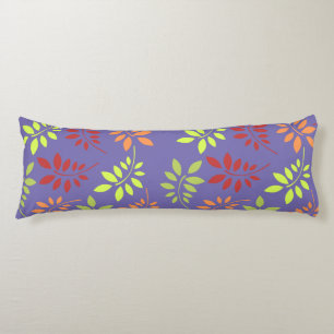 Colourful Autumn Leaves in Warm Tones Body Cushion