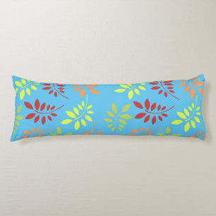 Colourful Autumn Leaves in Warm Tones Body Cushion