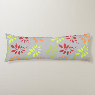 Colourful Autumn Leaves in Warm Tones Body Cushion