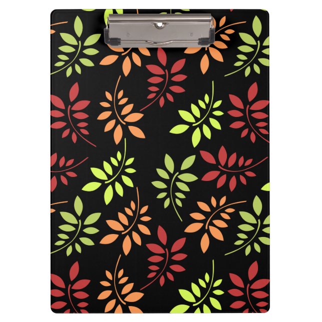 Colourful Autumn Leaves in Warm Tones Clipboard (Front)