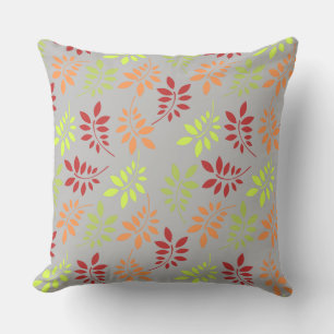 Colourful Autumn Leaves in Warm Tones Cushion