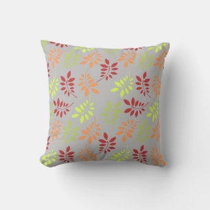 Colourful Autumn Leaves in Warm Tones Cushion