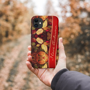 Colourful autumn leaves iPhone Case