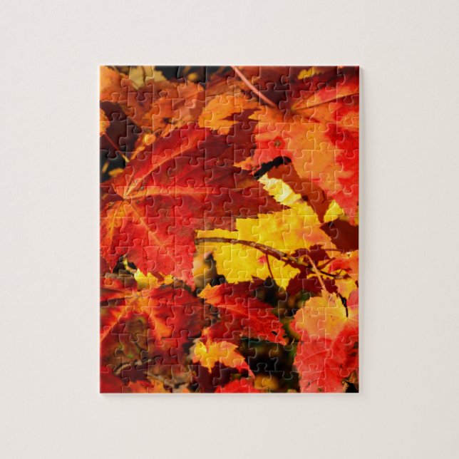 Colourful Autumn Leaves Jigsaw Puzzle (Vertical)