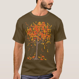 Colourful Autumn Leaves Nature Forest Tree FallT-S T-Shirt