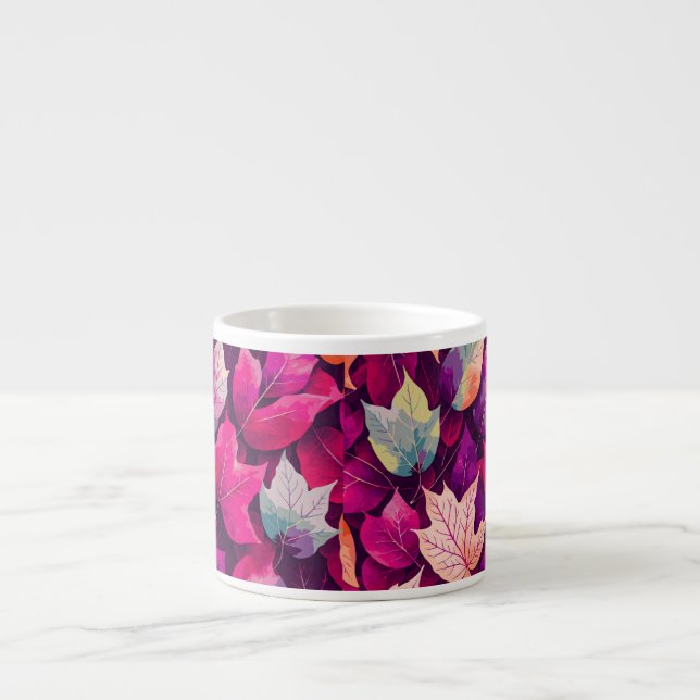 Colourful Autumn Leaves Pattern-68218 Espresso Cup (Front)