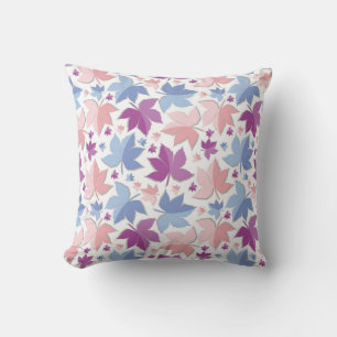 Colourful Autumn Leaves Pattern Cushion