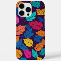 Colourful Autumn Leaves Pattern Vibrant Fall