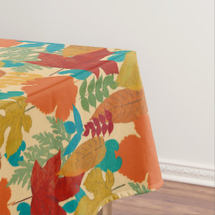 Colourful Autumn Leaves Tablecloth