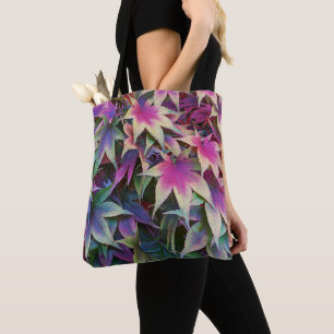 Colourful Autumn Maple Leaves Floral Tote Bag