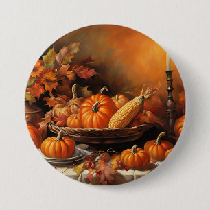 Colourful Autumn Pumpkins 7.5 Cm Round Badge
