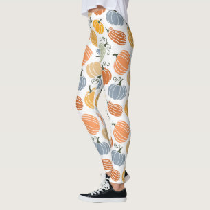 Colourful Autumn Pumpkins Pattern Leggings