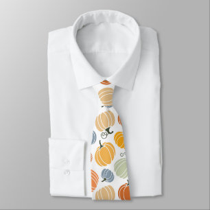 Colourful Autumn Pumpkins Pattern Tie
