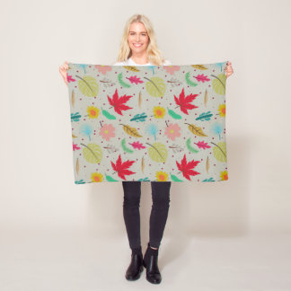 Colourful Awesome Abstract Fleece Blanket