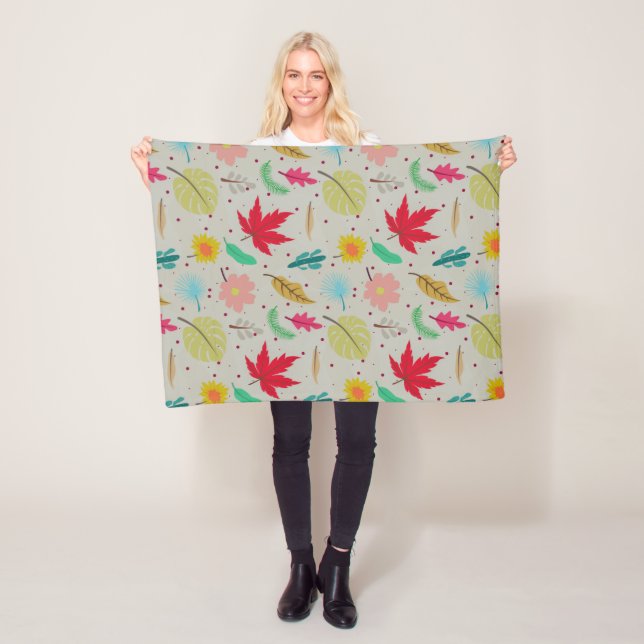 Colourful Awesome Abstract Fleece Blanket (In Situ)