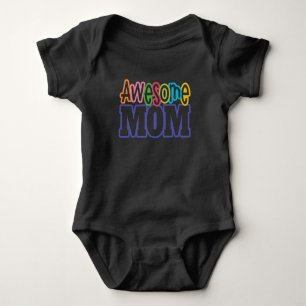 Colourful Awesome Mum Mother's Day Bodysuit