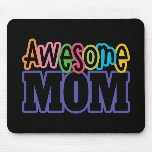 Colourful Awesome Mum Mother's Day | Mousepad (Front)