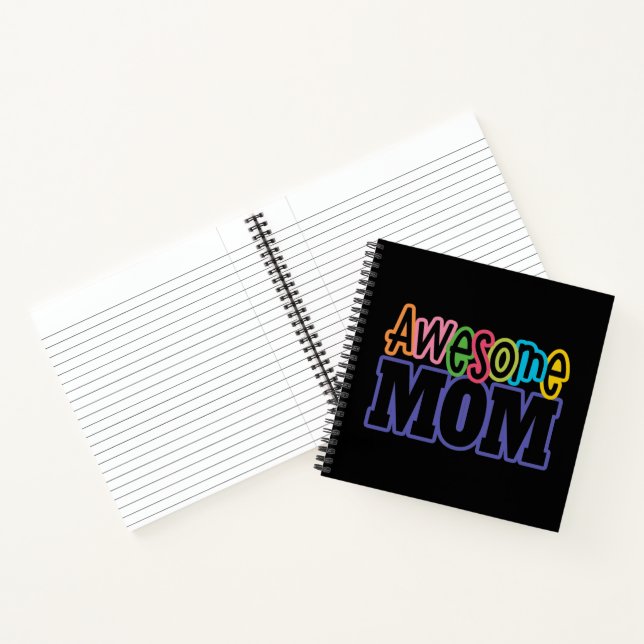 Colourful Awesome Mum Mother's Day | Notebook (Inside)