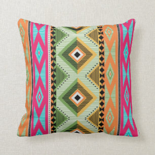 Colourful Aztec Pattern Cushion