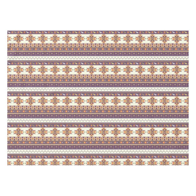 Colourful aztec pattern tablecloth (Front (Horizontal))