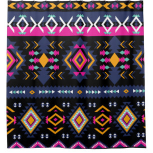 Colourful Aztec  Shower Curtain