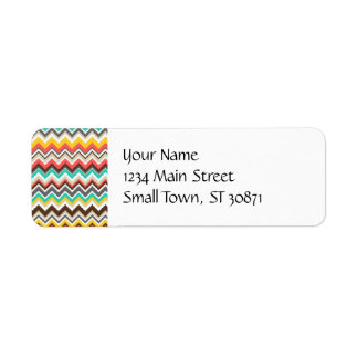 Colourful Aztec Tribal Chevron ZigZag Stripes Prin