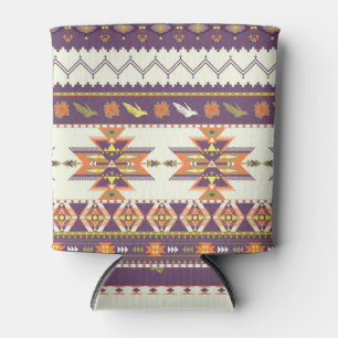 Colourful Aztec: vibrant seamless pattern. Can Cooler