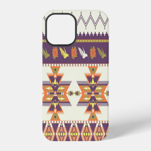 Colourful Aztec: vibrant seamless pattern. iPhone 12 Case