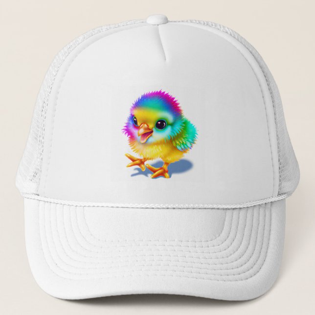 Colourful Baby Chicken Trucker Hat (Front)