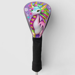 Colourful Baby Dragon  Golf Head Cover