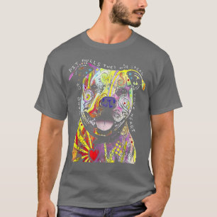 Colourful Baby Pitbull Terrier Lover Dad Mum Funny T-Shirt