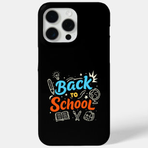 Colourful Back to School Typography Design iPhone 15 Pro Max Case