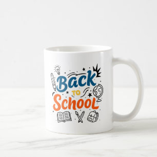 Colourful Back to School Typography Design Coffee Mug
