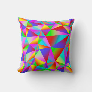 Colourful background from many multicolored triang cushion