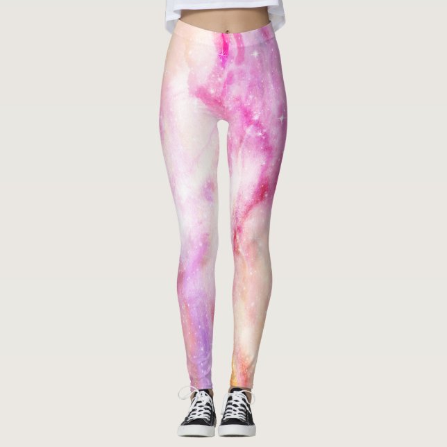 Colourful Background  Leggings (Front)