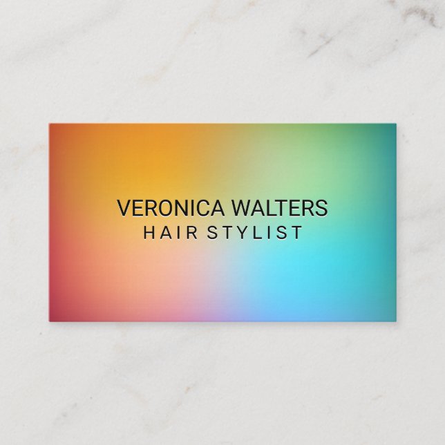 Colourful Background Loyalty Card (Front)