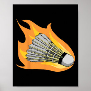 Colourful Badminton Shuttle Art Sports 2  Poster