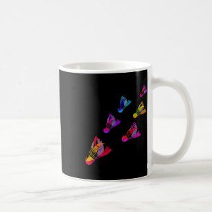 Colourful Badminton Shuttle Art Sports  Coffee Mug
