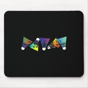 Colourful Badminton Shuttles  Mouse Mat