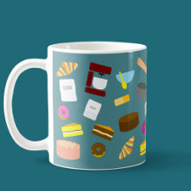 Colourful Baked Goods And Baking Utensils  Coffee 